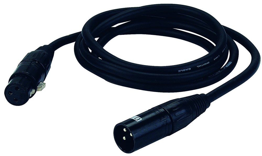 XLR, 3 Pin DMX Cable, Digital AES-EBU Standard, 20 m