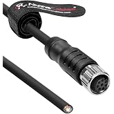 Alvin's Cables M8 8 Pin Female A-Code to Open End Power I/O Cable Drag-Chain Shielded for Baumer CX Series VCXG VCXU VCX.XC Camera Industrial Automation Sensor Systems 16.8ft/5m