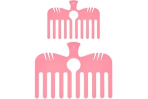 BENECREAT 2 Size 5/6.8 Inch Pink Bow Maker Comb, Ribbon Bow Maker for Gift Bows, Hair Bows, Wristlet, Corsages, Home Decorati