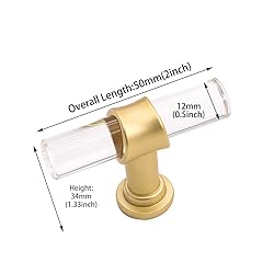 Peaha 25 Pack Kitchen Cabinet Knobs Acrylic Drawer