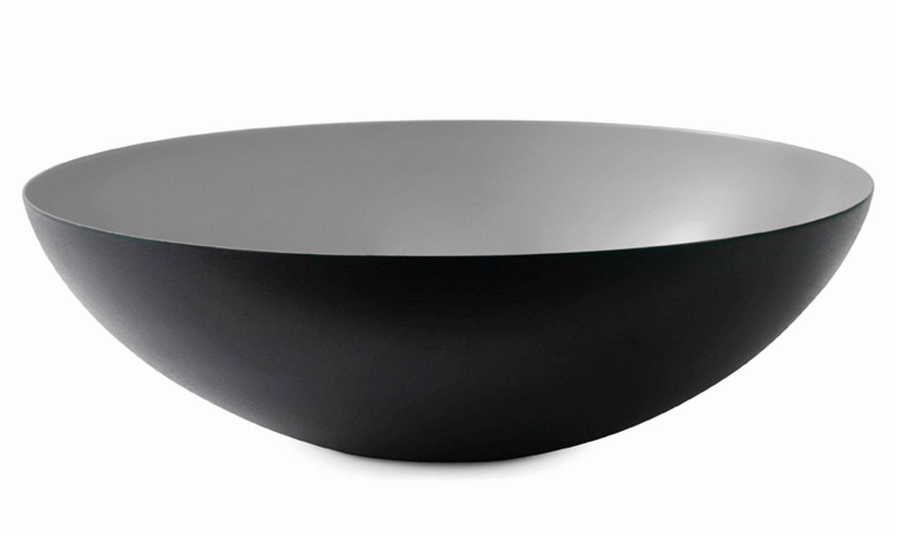 Normann Copenhagen 353130 Krenit Decorative Bowl, Steel, Gray