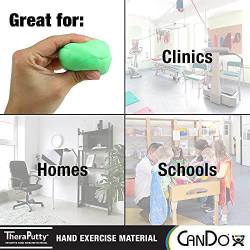 CanDo TheraPutty Standard Hand Exercise Putty For Rehabilitation, Exercises, Hand Therapy