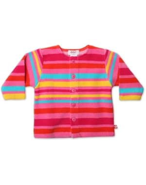 Baby Girls' Fleece Bold Stripe Jacket