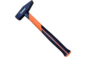 WEDO Cross Pein Hammer - 1000g,High Carbon Steel,Anti-Slip Handle,Blacksmith's Hammer for Construction,Gardening,Yard Work