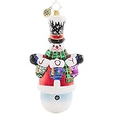 Christopher Radko Hand-Crafted European Glass Christmas Decorative Figural Ornament, Crochet All Day!