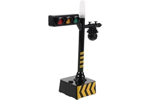 BESPORTBLE Simulated Traffic Light with Sound Effects for Early Learning Interactive Light Changing Railroad
