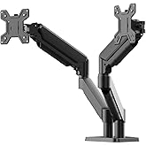 WK-MSP2, Suporte Duplo Ergonômico Articulado de Mesa com Pistão a Gás, Design Compacto e Retrátil para Monitores de 12'' a 32