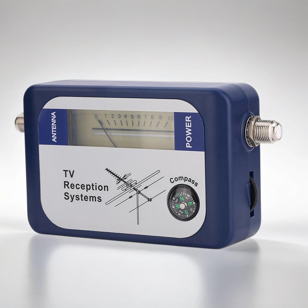 Digital TV Signal Star Finder, Mini Finder Digital Aerial Terrestrial, T Satellite Finder Digital SAT Finder Satellite Signal Meter TV Antenna Signal Strength Meter Detector