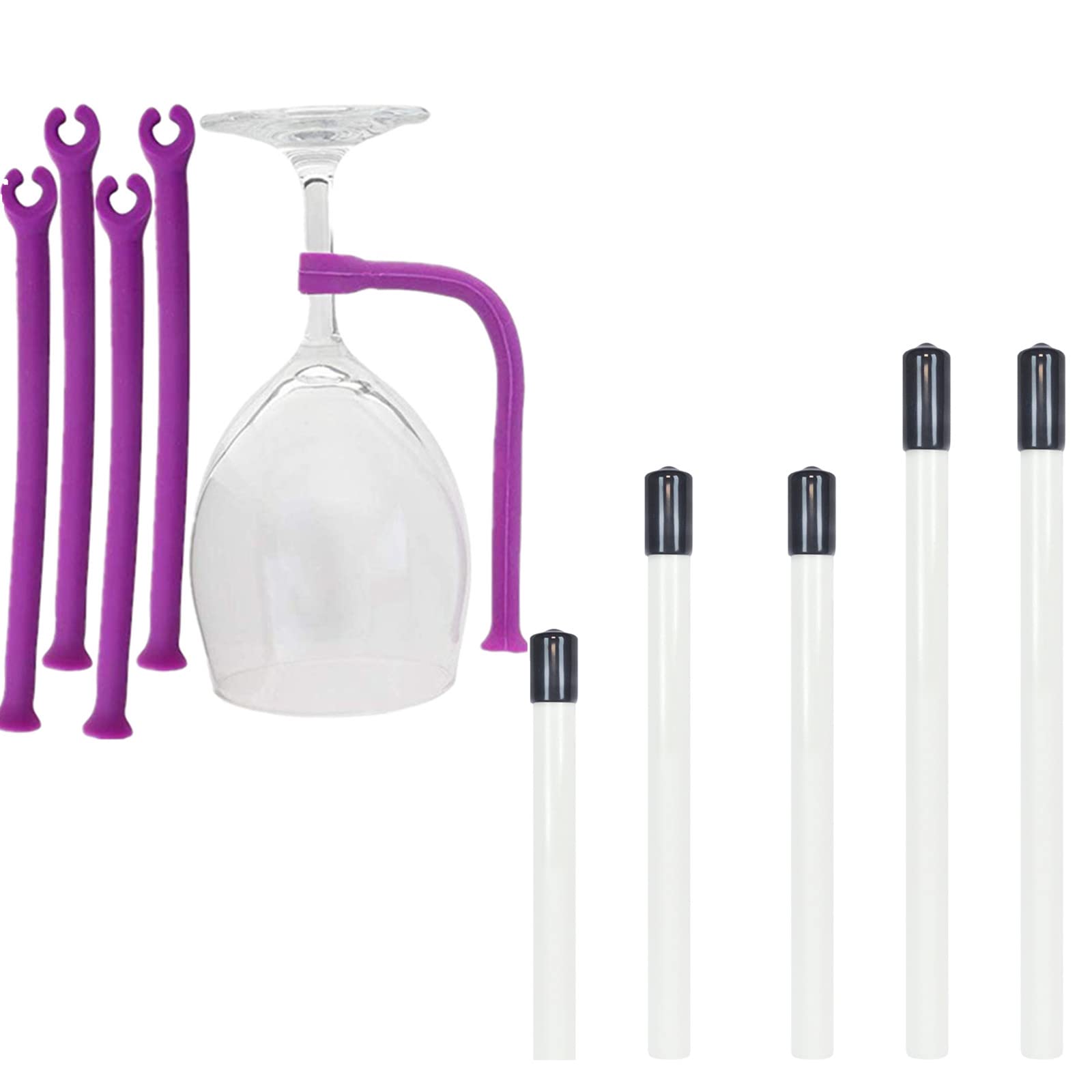 XHBTS 9 Pcs Stemware Saver Stemware Holder Dishwasher Wine Glass Protector Dishwasher Attachment 21cm 17cm 11.5cm