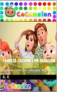 Livro Família Cocomelon Madison: aprenda inglês por marcador de pontos