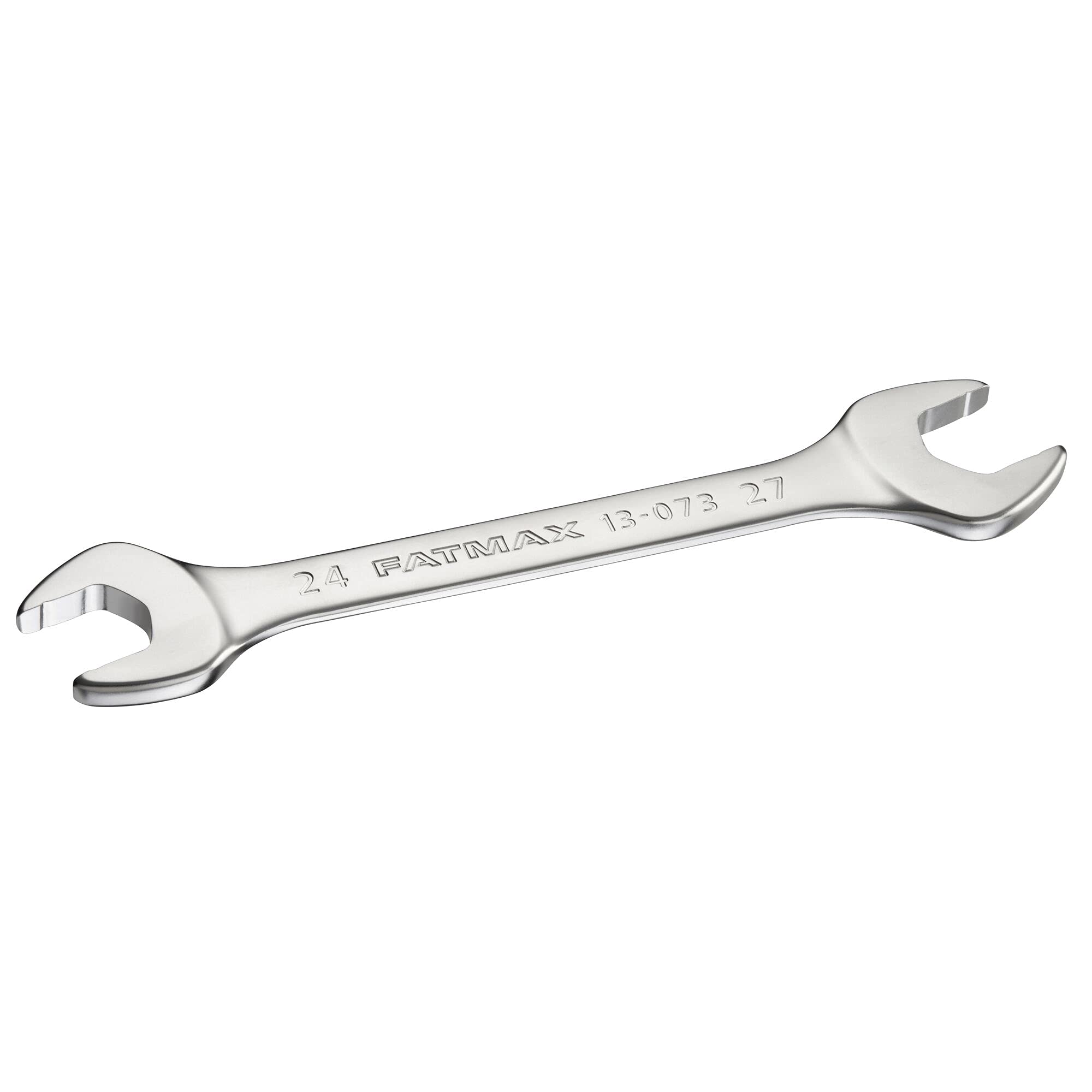 Stanley FMMT13073-0 FatMax Double Open-Ended Spanner 24 x 27 mm 15° Offset with Non-Slip Profile for Improved Screw Contact Steel
