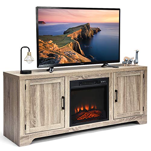 Tangkula 65" TV Stand, Storage Console, Television Console, Media Component TV Stand