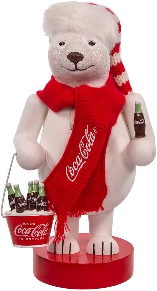 Nutcrackers - Coca-Cola Kurt Adler 14-Inch Polar Bear Nutcracker