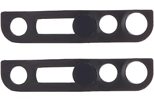 Artibetter 2Pcs Privacy Cover for Front Facing Camera Compatible with iPhone X/11/12 Aluminum Alloy Black Camera Protective, 