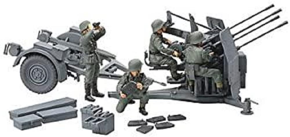 TAMIYA 300032554-1:48 WWII German Flakvierling 38, 20 mm (4)