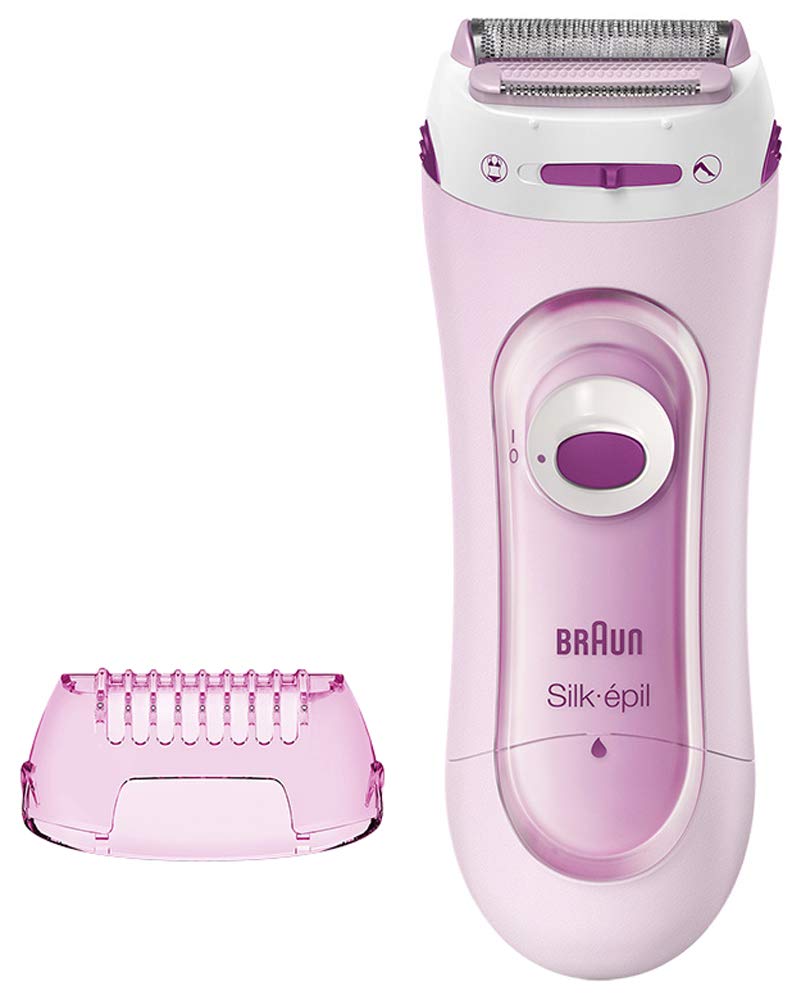 【正規品】ブラウン 脱毛器 レディースシェーバー シルク・エピル ボディ用 角質ケア付 LS5160R1 ピンク 水洗い/お風呂利用可商品画像