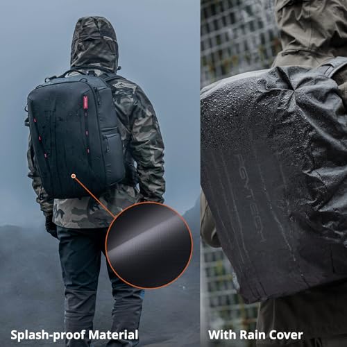 PGYTECH OneMo 2 Photography Backpack with Shoulder Bag for 16.5" Laptop for Photographers, Waterproof DSLR Backpack