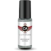 CA Perfume Impression of Amber Rouge Saffron Unisex Perfume Oil Amber Floral Scent Long Lasting Fragrance for Women and Men Travel Size Mini Perfume Sample TSA Ready Body Oil Roll-on 0.14 Fl Oz 4ml
