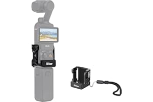 Nitze Osmo Pocket 3 Cage, Expansion Adapter for DJI Osmo Pocket 3, with Built-in Cold Shoe, Folding Fingers, Magnetic Quick R