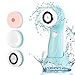 Facial Cleansing Brush - Face Brush(5 Adjustable Speeds) for Gentle Cleansing and Deep Exfoliating - USB Rechargeble Face Brush with 3 Brush Heads - IPX6 Waterproof