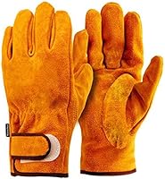 耐熱 手袋 キャンプグローブ レザーグローブ BBQ 耐熱グローブ アウトドア用 作業革手袋 MLS301