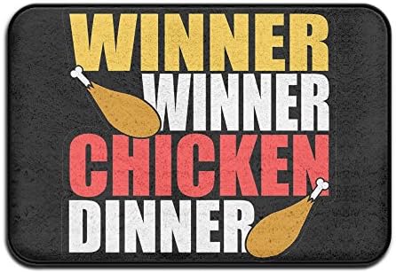 DDDHN Winner Winner Chicken Dinner Pubg Doormat Entrance Mat Floor Mat Rug Indoor/Outdoor/Front Door/Bathroom Mats Rubber Non Slip