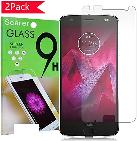 Moto Z2 Force Edition(2nd Gen) Screen Protector, [2-Pack] Ymingam Tempered Glass Screen Protector for Motorola Moto Z Force,9H [Bubble Free] [Scratch Proof] HD Moto For Z2 Force Glass Screen Protector