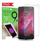 Moto Z2 Force Edition(2nd Gen) Screen Protector, [2-Pack] Ymingam Tempered Glass Screen Protector for Motorola Moto Z Force,9H [Bubble Free] [Scratch Proof] HD Moto For Z2 Force Glass Screen Protector