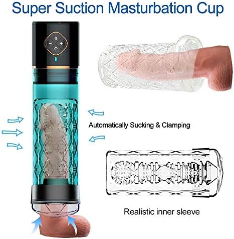 STOYOU Male Pumps with Tight Vacuum Suctions 5X Vibrations USB Chargeable Powerful Tools