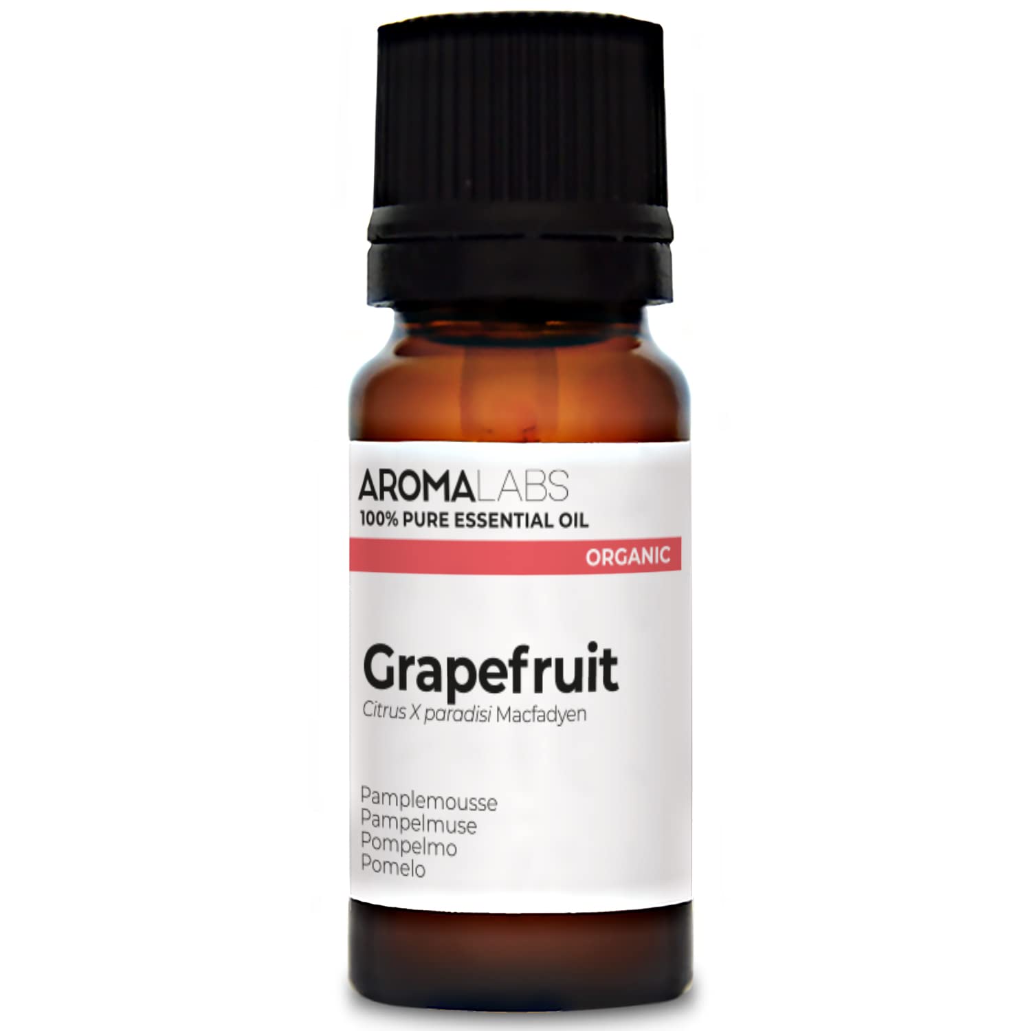 BIO - Grapefruit Essential Oil - 10mL - 100% Pure, Natural, Chemotyped and AB Certified - AROMA LABS (French Brand)