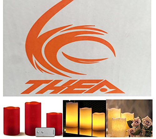 image for THEA HOME Battery Operated LED Flamelss Candles, Artificial Candles Fl