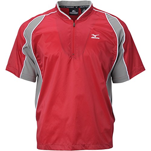 Mizuno Protect Batting Jersey, Red, XX-Large