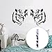 Sundlight Tiger Mask Wall Art Sticker for Kids Bedroom