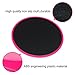 Core Exercise Sliders Gliding Discs for Gym, Home and Travel Total Body Workouts. Abdominal, Chest, Leg Exercise Equipment, Use on Carpet or Hardwood Floors (Round, Red)