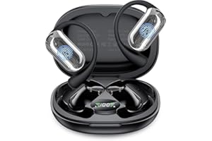 KOSERNT AI Translation Earbuds Real-Time, 144 Languages & Accents,4-in-1 Open Ear Wireless Earbuds with Charging Case, Compatible with iOS & Android, Ideal for Travel, Business, Learning,Black