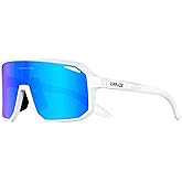 KAPVOE Polarized Cycling Glasses Sports Sunglasses, UV400 Running Fishing Baseball Glasses for Men Women K62