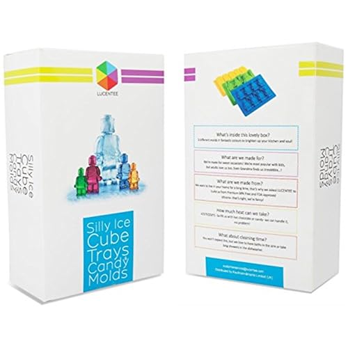 Lucentee Silly Ice Cube Trays Candy Molds, Building Bricks and Figures with Bonus Ebook Home & Kitchen, Kitchen & Dining, Kitchen Utensils & Gadgets, Specialty Tools & Gadgets, Ice Cube Molds & Trays