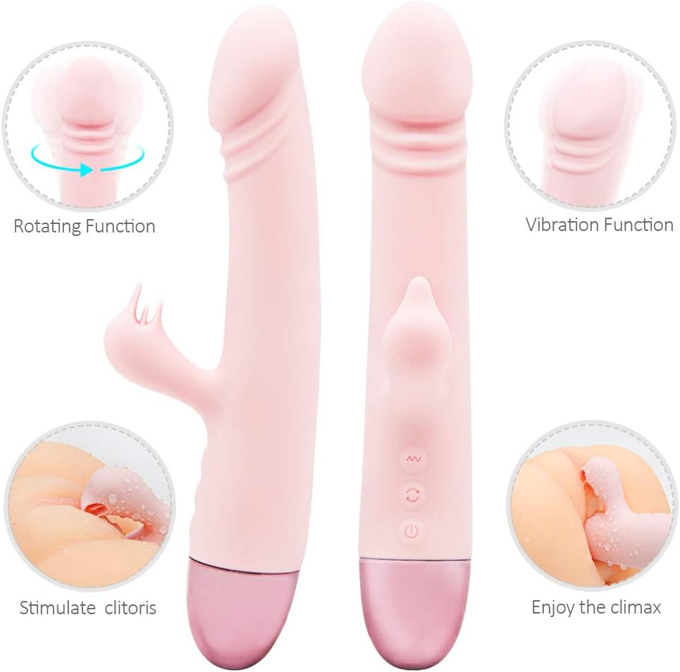 Wireless Handheld Powerful Vibrate Licking Oral Tongue Stimulator,10 Modes Clitorial Rotating Toy for Women Adullt Toys with Multi Vibration Rechargeable Medical Grade Silicone Toys