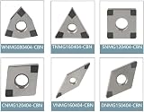 EasyByMall CBN Turning Inserts for Hardened Steel Finishing HRC65 view 7