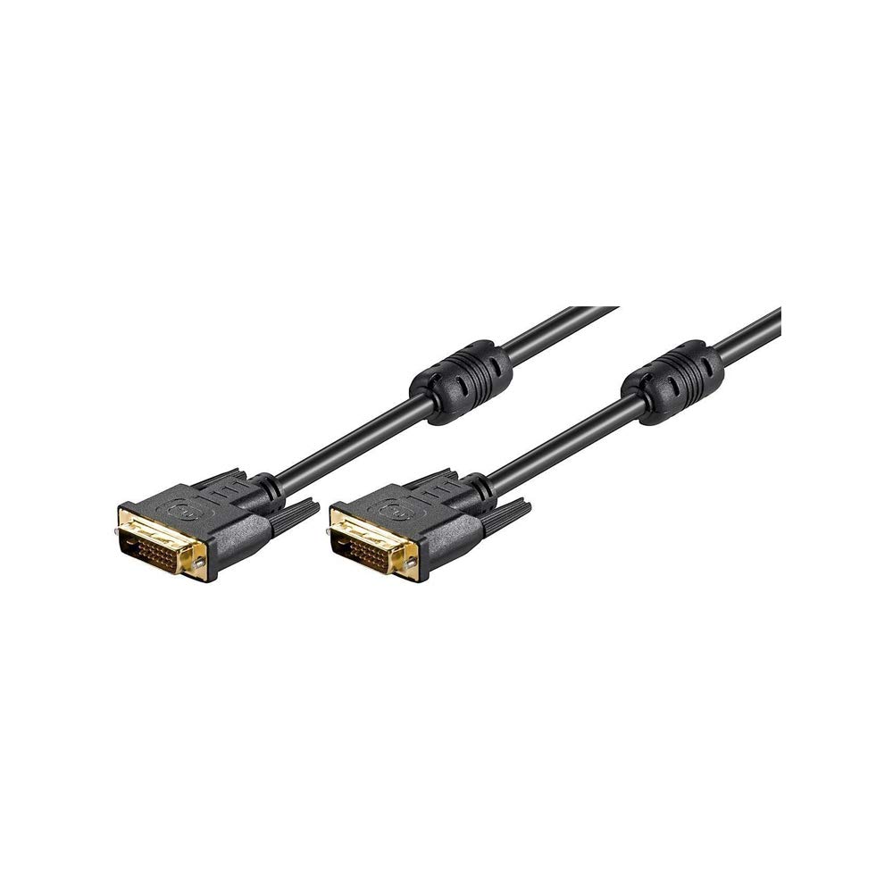 Goobay 93574 DVI-D Full HD Cable, Dual Link, Gold-Plated, 1.8m Length