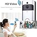 Wireless Doorbell WiFi Smart Video Doorbell 720P HD Smart Security Camera Doorbell With Realtime Push Alerts Watchdog Surveillance System Night Vision (Batteries Not Included)
