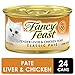 Purina Fancy Feast Grain Free Pate Wet Cat Food, Tender Liver & Chicken Feast - (24) 3 oz. Cans primary