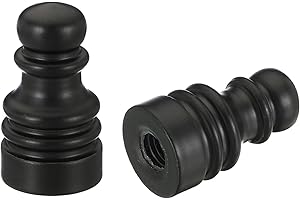 PATIKIL 1" Tall Iron Lamp Finials Cap Knob, 2Pcs Lamp Screw Holder Tapped 1/4-27 for Table and Floor Lamp Shade Decorations, 