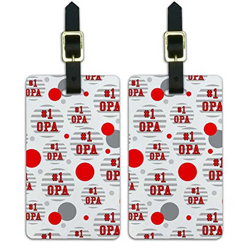Buy Luggage Suitcase CarryOn ID Tags Set of 2 1 Number One Favorite