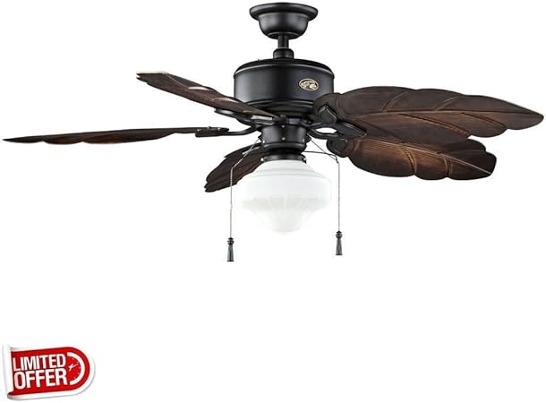 Sale Hampton Bay 58020 Nassau 52 Inch Natural Iron Indoor Outdoor