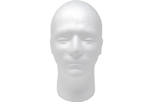 A1 Pacific Inc. Male Styrofoam Foam Mannequin wig Head 11" (1 count)