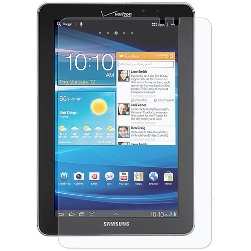 Amzer Anti-Glare Screen Protector Shield with Cleaning Cloth for Samsung Galaxy Tab 7.7 P6800 (AMZ93688)
