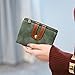 Womens Wallets Small Rfid Ladies Bifold Wallet With Zipper Coin Pocket,Mini Purse Soft Compact Thin (green)