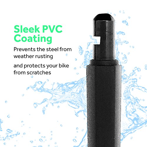 image for White Rock Gear Bike U Lock with Cable - Heavy Duty 16mm Bicycle Lock 