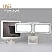 LEPOWER 1500LM Solar Lights Outdoor, LED Motion Sensor Security Light, 6000K, IP65 Waterproof, Adjustable Head Flood Light with 2 Modes Automatic and Permanent on, for Entryways, Patio, Yard (White)